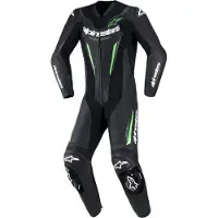 Alpinestars GP-Force V2 1-delt Læderdragt Sort/Grøn 54