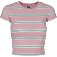 Urban Classics Shirts opal / lyserød / hvid