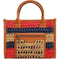 Pepe Jeans Pepe Jeanstil kvinder. PL0300105 Zadie London taske beige, rød (OSFA), Casual, Papir