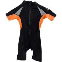 Akt Lycra Kortærmet Uv-shorty Med Lynlås Bagpå