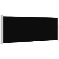 vidaXL Sidemarkise Til Terrasse - Sort / 120 x 300 cm
