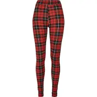 Urban Classics Leggings rød / sort / hvid