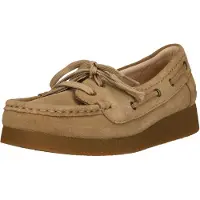 Clarks Dame Premium Wallabee Evo Hav D Sko Dark Sand Suede