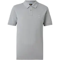 HUGO BOSS BOSStil mænd. 50507803 Slim Fit poloshirt grå (M), Casual, Bomuld, Korte ærmer