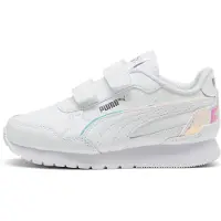 Puma ST Runner v4 Holo Sneakers Kids, Shoes, White/Silver, 31.5