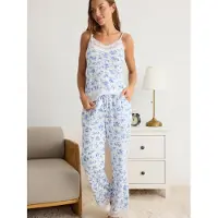 Trendyol Pyjamas lyseblå / hvid