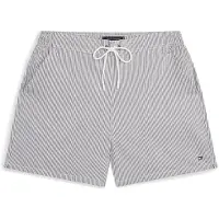 Tommy Hilfiger Underwear Badeshorts 'Essential Ithaca' lysegrå / hvid