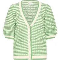 Ichi Cardigan 'IHArdina' creme / grøn