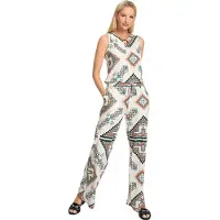 HEINE Jumpsuit creme / turkis / orange / sort