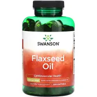 Swanson Health , Linfrøolie, 1 g, 200 Softgels