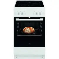 Electrolux Traditional Glaskeramisk komfur med clean emalje 50 cm LKR5000N0W