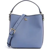 Ralph Lauren Lauren Ralph Laurentil kvinder. 431969365017 Reese lille cross body-taske i læder, blå (OSFA), Casual