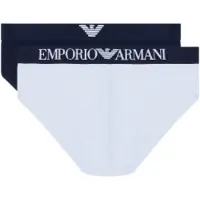 Emporio Armani Emporio Armanitil mænd. EM000251_AF18881 Sæt 2 Sear-trusser hvid, navy (L), Afslappet, Bomuld, Blå