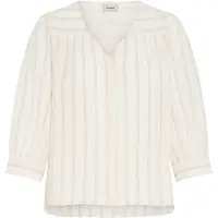 Fransa Bluse 'Fradi Sh 1' lysebeige / mørkebeige
