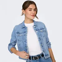 ONLY Dame denim jakke Light Blue Denim