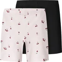 Name it Leggings 'NKFVivian' pastelgrøn / lyserød / vinrød / sort