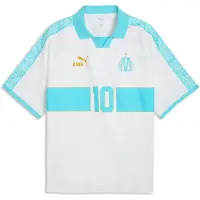 Puma Olympique de Marseille KING Retro Jersey Men, Football, White/Aqua, S