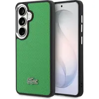 Lacoste Samsung Galaxy S26 Iconic Petit Pique Metal Logo Cover - MagSafe-kompatibelt - Grøn