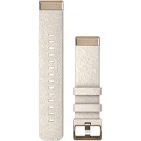 Garmin - Sportsure - Bracelet QuickFit 20mm Nylon chiné crème avec boucle or pâle til Unisex - Guld