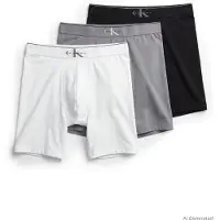 Calvin Klein Underwear Boksershorts grå / sort / hvid