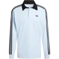 Adidas Bluser & t-shirts '3-STRIPES RUGBY LONGSLEEVE' lyseblå / sort