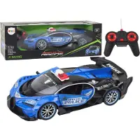 Lean Toys Nuotolinio Valdymo Policijos Automobilis 1:12 Mėlynas
