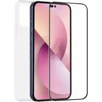 Muvit For Change Iphone 14 Pro Screen Protector+ Silicone Telefon Etui