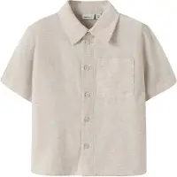 Name it Skjorte - NmmFaher - Peyote Melange - - 3 år (98) - Skjorte K/Æ