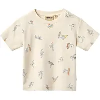Wheat T-shirt - Fabian - Whale Friends - - 1 år (80) - T-Shirt