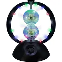 Music Rotating double mirror ball