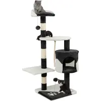 Lionto kradsetræ, 112 cm - sort/hvid