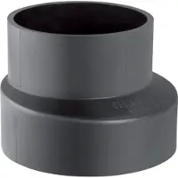 Geberit 160 x 110 mm Reduktion excentrisk sort PEH