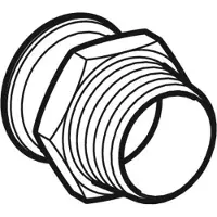 Geberit Overgang rustfri 35-11/4 muffe / nippel mapress