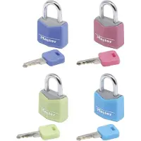 Masterlock 9120EURQCOLNOP, Luggage key lock, Alle mærker, Aluminium, Blå, Grøn, Lyserød, Lilla, Stål, Rygsæk, Køjesæk, Laptop bag, Bagagetaske, Sport bag
