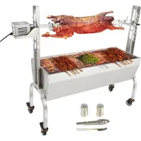 Vevor Roaster Spit Rotisserie BBQ Grill Helsvin Lam Kyllingesteg 50W 90LBS