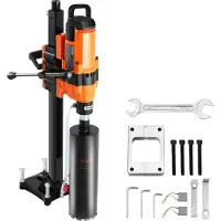 Vevor kerneboremaskine 0,8-11,8 tommer Ø 3500 W diamant kerneborerig med stativ