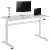 Ergoofficeeu Ergo Office manuelt hæve-/sænkebord, maks. 40 kg, maks. højde 117 cm, med hæve-/sænkebord, ER-401 W