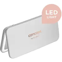 Concept Cosmetic Pocket Mirror With Led Lighting White Kz2010
