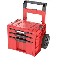 Qbrick System SYSTEM PRO CART 2.0 PLUS DRAWER 3 Red Ultra HD Custom