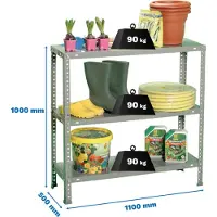 Simon Rack Comfort Superplus 3/500 1000 Metalhylde 1000x1100x500 Mm