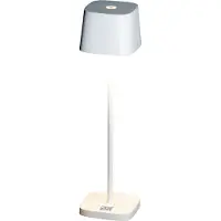 Konstsmide Capri Mini, Udendørs bordbelysning, Hvid, Aluminium, IP54, Terrasse, III