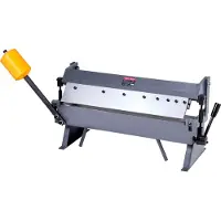 Vevor kasse- og pandebremse, 610 mm/24 tommer plademetalbøjningsbremse, 16-gauge blødt stål kapacitet, 0-135 grader justerbar, metalbukkemaskine med 5 fingre, kraftig aluminiumsfolder til præcis bøjni