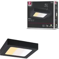 Paulmann Abia 71296 LED-panel 9.5 W Varmhvid Sort