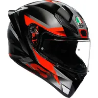 AGV K1 S Fastlap Integralhjelm Sort/Grå/Rød 2XL