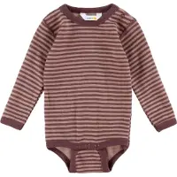 Joha Body l/æ - Uld - Rose m. Striber - - 80 - Body L/Æ