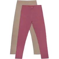 Minymo Leggings - 2-pak - Apple Butter - - 12 år (152) - Leggings