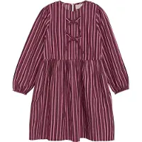Creamie Kjoler - Dress Woven Stripe - Crushed Berry - - 7 år (122) - Kjole