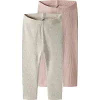 Name it Leggings 'NBNKab' mørkebeige / lyserød
