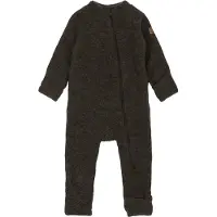 Mikk-Line Køredragt - Uld - Noos - Dark Brown Melange - - 68 - Køredragt