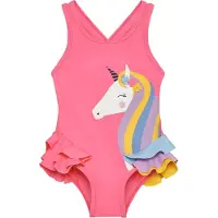 Color Kids Badedragt - Pink Lemonade m. Enhjørning - - 1½ år (86) - Badetøj